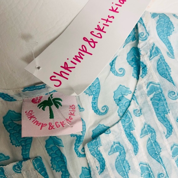 Shrimp & Grits Kids girls swimsuit coverups tunic size 9-10 NWT - Picture 2 of 5